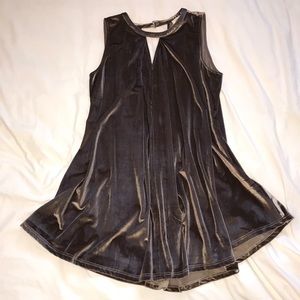 Umgee Tan Velvet Dress